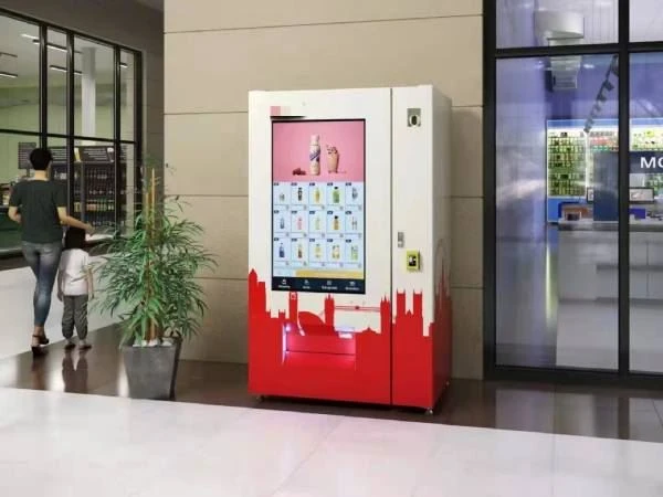 Màquina expenedora automàtica d'entrepans d'hamburgueses de menjar calent