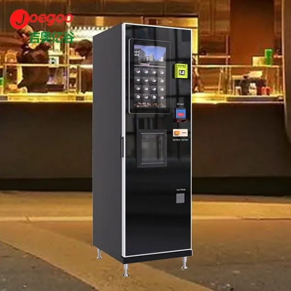 Màquines expenedores de cafè a l'aire lliure de te de llet