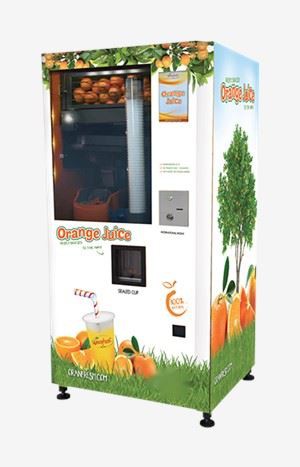 Distribuïdor automàtic de sucs d’expressió de taronja a Singapur i Vietnam